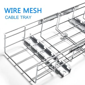 Industrial Stainless Steel 304 316 Electrogalvanized Wire Mesh Cable Tray with High Corrosion Resistance for Outdoor/Indoor Use