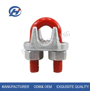 US Type Heavy Duty Drop Forged Wire Rope Clips Model 1/8 - 3 1/2 inch Galvanized Carbon Steel U Bolt Style Cable Clips