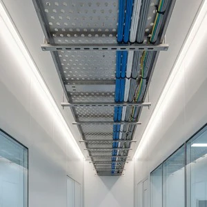 HUAPENG Slotted Cable Tray 304 Stainless Steel High-Rise Cable Tray Heat Dissipation Perforated Cable Tray