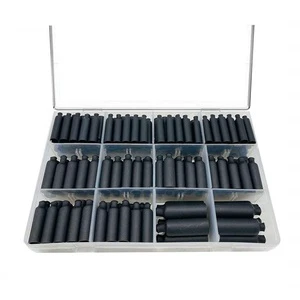 DINGYUAN 200PCS Marine Electrical Wire Cable Wrap Adhesive Lined Tube Waterproof Insulation Seal Heat Shrink Mini End Caps Kit