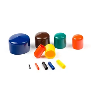 Colorful Plastic Tube Protector Soft PVC Rubber End Cap for Cable Pipe Fitting Covers Cable End Cap