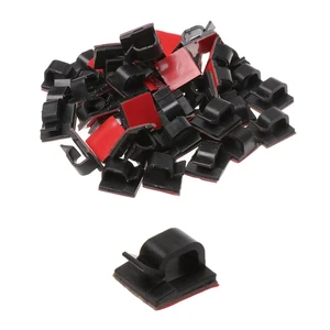 Self Adhesive Cable Clips Adjustable Wire Clamps Cable Management Organizer Clips Holders Hooks for Decoration Office