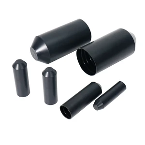 Heat Shrink Waterproof Cable End Caps with Glue for Low Voltage Applications EVA Material 600V Rated