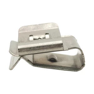 90 Degree Solar Panel Cable Clips Durable Stainless Steel Silver White 1.1-4.5mm Thickness PV Cable Management Clips for Solar