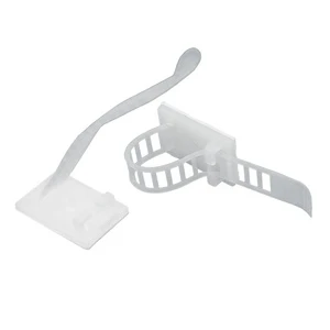 Backed Adhesive Cable Management Clips Adjustable Clamp Wire Holder Organizer Cable Clip