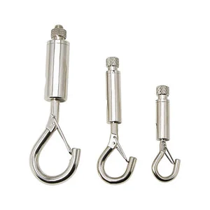 Suspension Cable Gripper Grip Wire Steel Wire Rope Clip Adjustable Cable Gripper for Ceiling Mounting Cable Gripper