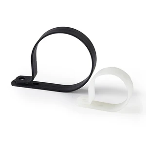Essentra P-Style Cable clips Organizers UL94 V-2 UL94 V-0 Nylon 6/6 Natural/black N-20B To N-32B Adjustable Nylon Cable Clamp
