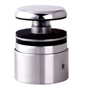 Hot Sale High Quality Modern Stainless Steel Glass Holder Wall Standoff Bracket For Mall Use