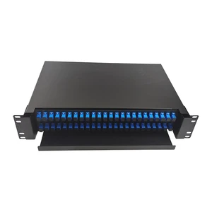 Customized 48/96/144 Core Fiber Optical ODF Patch Panel Ftth Indoor Rack Mount Drawer for WiFi POE 4G 3G GSM Networks