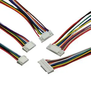 Custom Micro JST GH 1.25mm Pitch 4p To 16p IP68 Rated Tinned Copper Conductor PVC Insulation Connector Cable Harness