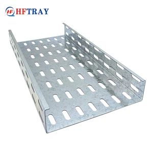 Industrial Galvanized Steel Slotted Cable Tray With Corrosion Resistance For Cable Laying And Cable Assemblies OEM