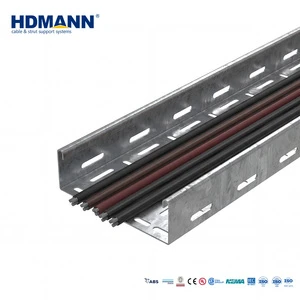 HDMANN European Standard Industrial Hot-Dip Galvanized Perforated Cable Tray For Construction Applications