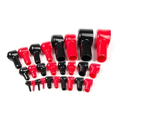 Soft PVC Battery Terminal Insulated Covers Cable Lug End Cap Battery Terminal Cover Boots