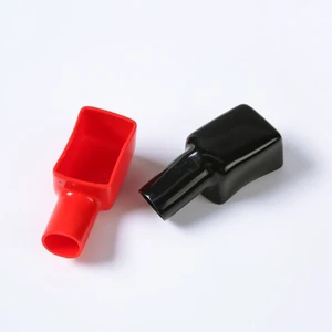 FL18-33-43 Shaped PVC Cable End Caps 2-Piece Protective Battery Terminal Cover Sleeve
