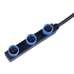 High Quality Custom Cable and Wire Harness 3PIN IP67 22AWG 24AWG Connector for Power Applications