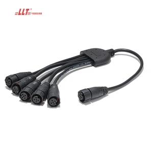 Y Type Splitter Cable Connector Male and Female Electrical Cable Connector