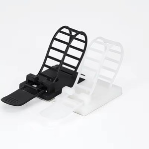 Elehk Adjustable Electrical Cable Clamps Clips Nylon 66 Cable Clamp Cable Clips Cord Organizer