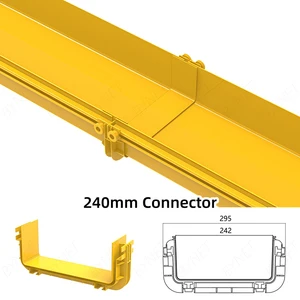 Connector of 240mm Fiber Cable Tray Straight Line Connection Accessory