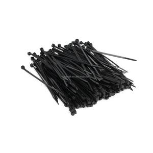 UL94V-2 Nylon 6 6 Cable Tie Plastic Clamps Black Uv Nylon 66 Zip Tie Cable Ties Customized Logo Cable Clamp Hont China
