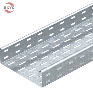 High Quality Cable Tray Supplier Full Sizes Galvanized Steel Perforated Type Cable Tray With Accessories