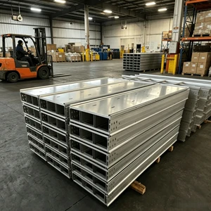 Heavy-Duty Hot-Dip Galvanized Fireproof Cable Tray Custom Sizes & Plate Thickness Available