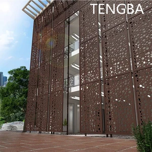 Exterior Aluminum Perforated Industrial Curtain Wall Cladding Panel For Hospital And Library With Fireproof Feature