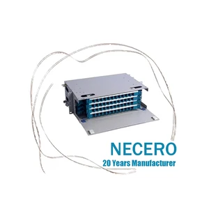 Rack Mount Optical Fiber Distribution Frame ODF Network Termination Box 12-144 Port Fiber Patch Panel Telecom