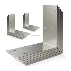 Heavy Duty L-Shaped Galvanized Steel Bracket 90 Degree Angle Steel For Wooden Projects Stamped 90 Degree L-Shape Metal Brackets