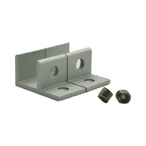 Single Structure Easy Installation Wall Mount Board Acrylic Clip Aluminum Alloy Glass Holder Bracket Drilling Metal Fabrication