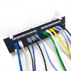 Factory support OEM ODM logo 1 U patch panel 8 24 port patch panel