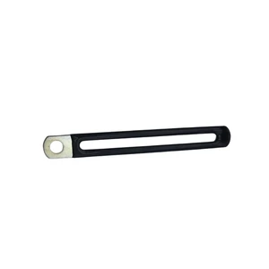 PVC Dipped Stainless Steel Wire Clip | Black Rubber Coated Metric Cable Clamp for Wiring Management