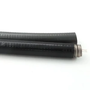 Smooth Liquid Tight Pvc Coated Flexible Metal Cable Flex Pipe with Cotton Thread Inside Underground Wiring Conduit