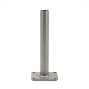 Concealed Floating Support Heavy Duty Powder Coated Steel Tube Bracket Furniture Leg Post Assembly Hardware Gray Anti-Corrosion