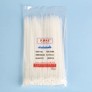 YDSL 8mm Nylon Cable Ties for Wire Management 350mm Cable Strap Self-Locking Cable Tie Wraps Nylon 66 UV