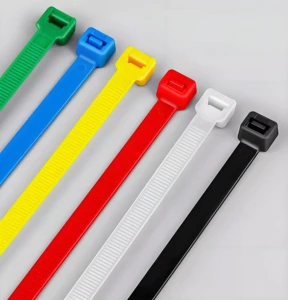 Nylon PA66 Zip Ties High and Low Temperature and UV Resistance Fire Rating UL94 V-2 Cable Ties Many Colors and Sizes Available