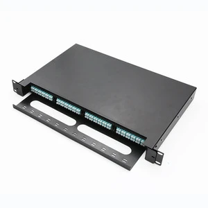 Factory Manufacturing High Power and Low Loss OM3 OM4 24 Core MTP MPO Fan-out Patch Panel