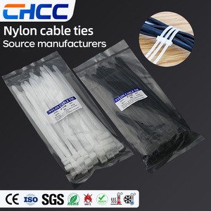 Wholesale Factory Sale Durable Self-Locking Nylon Cable Ties Zip Tie for Cable Wraps and Straps Home Office 100pcs/bag