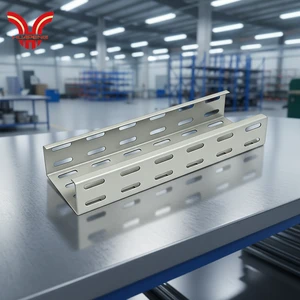 HUAPENG High-rise Building Perforated Cable Tray Powder Coating Treatment Heat Dissipation Ventilation Cable Tray