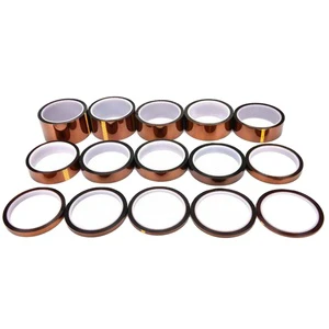 5/6/8/10/12/15/20/25/30/40/50mm X 33M High Temperature Heat Resistant Insulation Tape Polyimide
