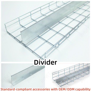 Wire Mesh Cable Tray Divider for Power Cables and Data Cables Separation