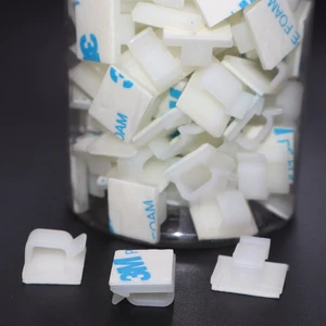 100 Cans of Hot-Selling Self-Adhesive Cable Organizers WCL-4 Cable Management Clips Home and Office Cable Fasteners