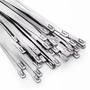 304 Stainless Steel Cable Ties 4.6x200mm Heavy Duty for Industrial Wiring (100pcs/pack)