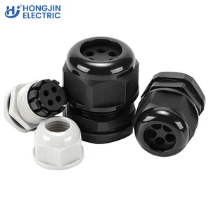Professional OEM Custom Color Available Black White Grey PA66 Plastic 4 Holes IP69 Rated Nylon Cable Joint for 4.5-2mm Cables