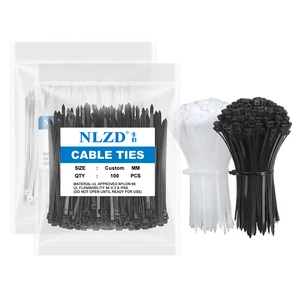 High Load Fluorescent Nylon Cable Ties Environmental Resistant Plastic Zip Cable 100mm Wholesale Pack Industrial