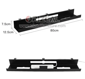 Iron Office Desk Cable Tray For Under HAD Desk