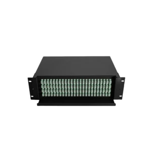 For Fully Equipped 96-Core Optical Patch Panel 96-Port 4U Broadcast Cable TV Splicing G652D SC/APC Fiber Optic Equipment