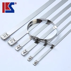 High Temperature Resistant Industrial Electrical Self-Locking Steel Cable Ties 4.6mm X 100mm