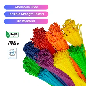 Ziptie Nylon 66 Cable Ties 100mm to 300mm Various Automotive Colors High Tensile Strength Wholesale Sale