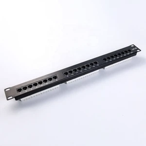 Cat5e UTP Unshielded 24 Port 1U 19 Inch Rack Mount RJ45 Patch Panel