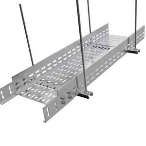 HUAPENG Carbon Steel Material Powder-Coated Finish Heat Dissipation Ventilation Perforated Cable Tray